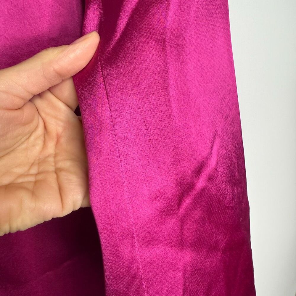 Cinq a Sept Joel Feather Hem Dress Blazer in Plum Radish New Size 2 - Picture 8 of 11